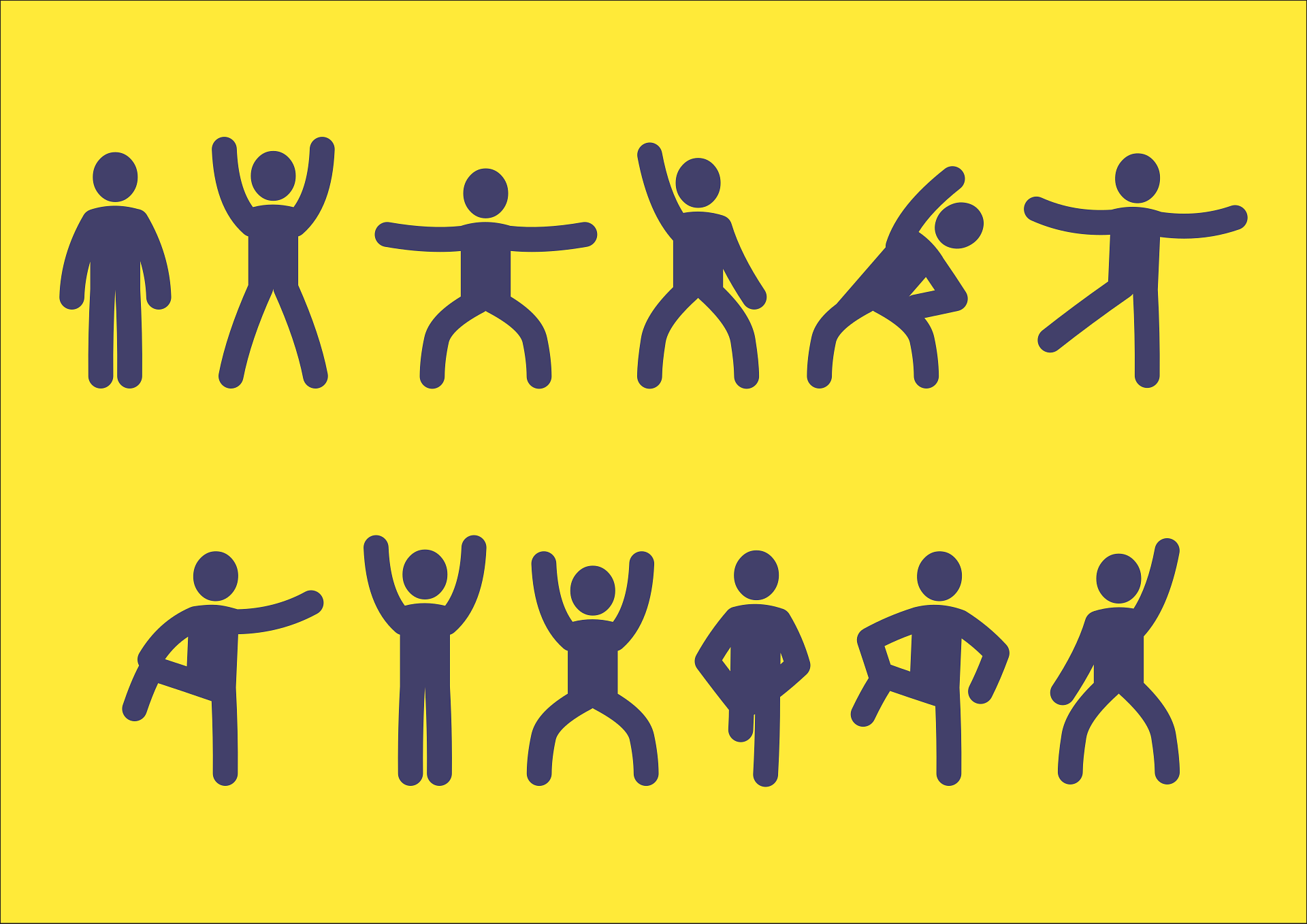 Body parts vocabulary illustration