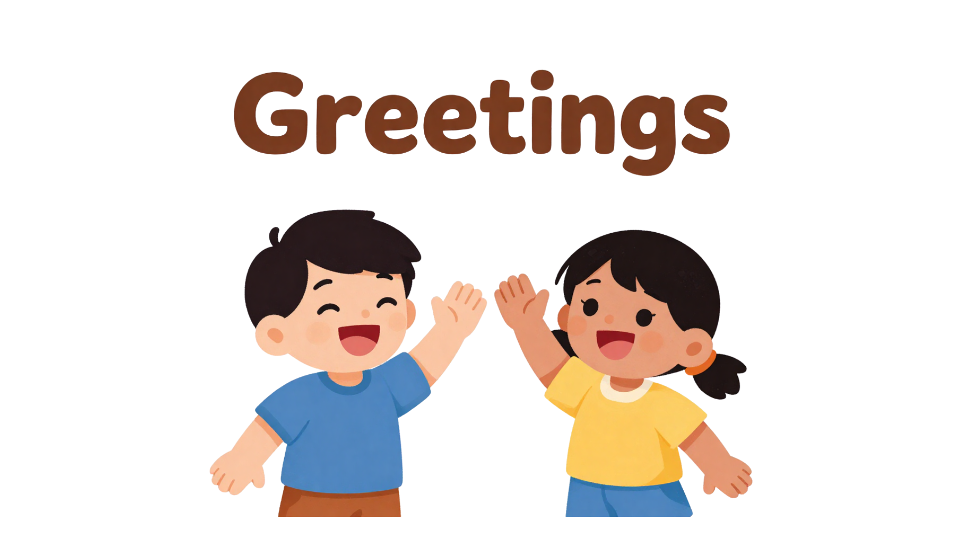 Illustrated cover for Auslan greetings video