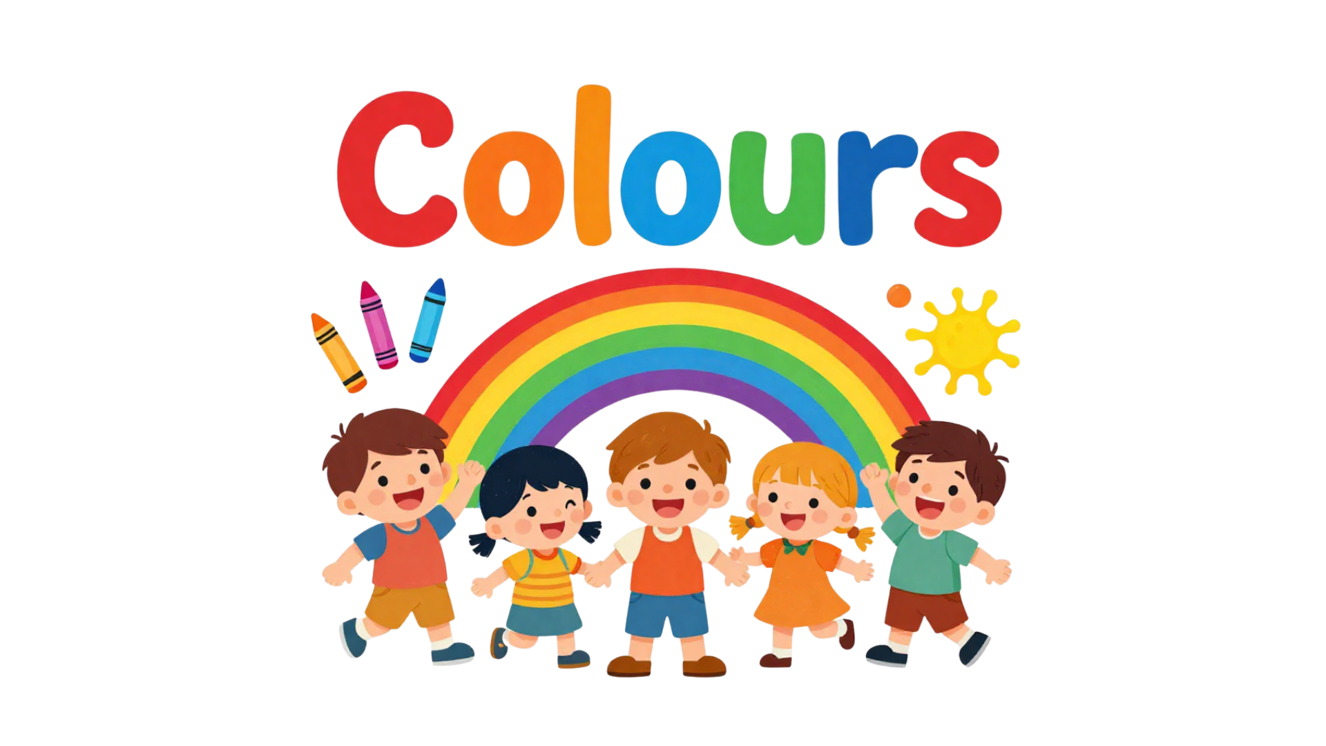 Illustrated cover for Auslan colours video